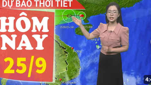 Dự báo thời tiết mới nhất hôm nay 25/9 